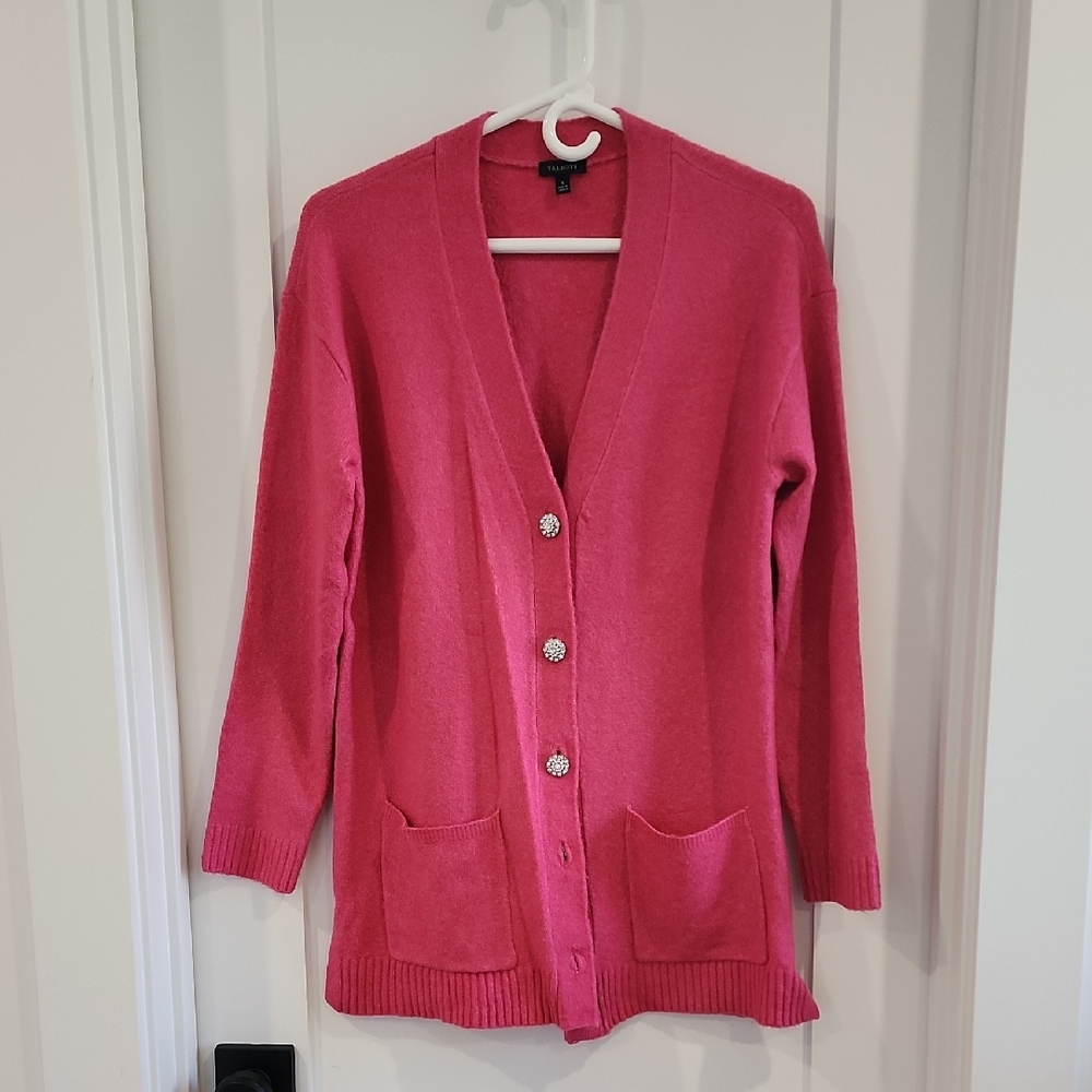 Talbots Pink Button-Up Women's Sweater